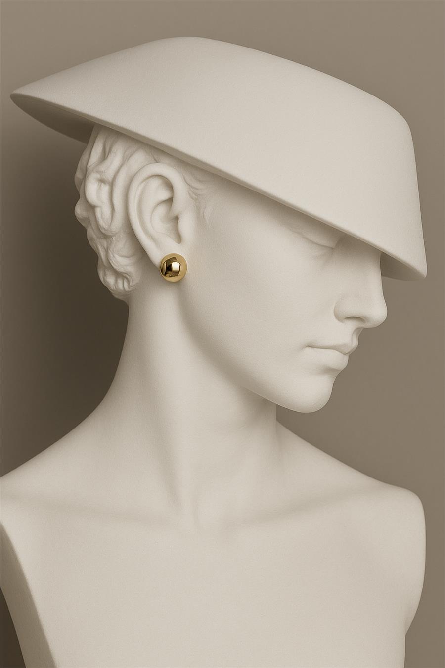 Sierra03 Gold Renk Topçuk Küpe