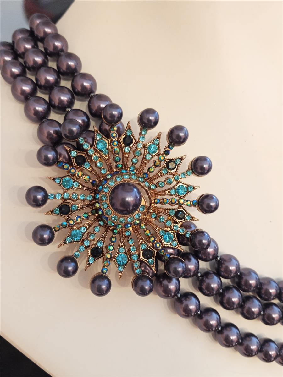 Ivy Sıralı Boncuklu Çoklu Kolye