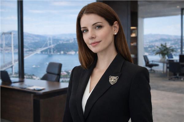 Kylie2 Gold Taş Yüzeyli Panter Kafası Figürü Broş