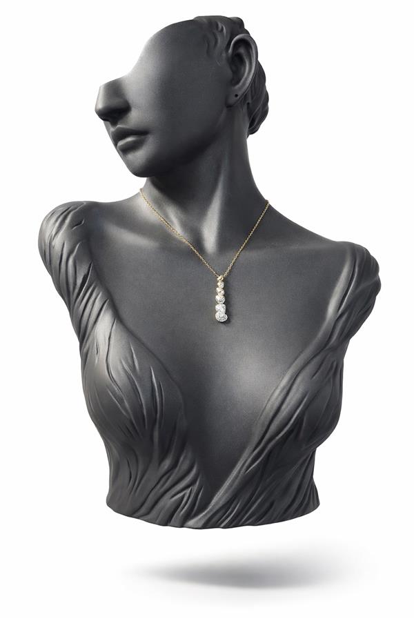 Queen3 Organik Formlu Altın Kaplama Minimal Kolye